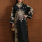 Black Charmoush Silk Embroidered Suit | Ready to Wear