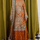 Mustard Embroidered Chiffon and Net Gararah Set | Ready to Wear