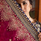Royal Blue Heavy Embroidered Chiffon Suit with Adda Work |Ready to Wear