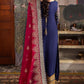 Royal Blue Heavy Embroidered Chiffon Suit with Adda Work |Ready to Wear