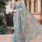 Ice Blue - Net Saree With Heavy Embroidery | Ready To Wear