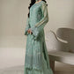 Soft Sage Green: Embroidered Chiffon Suit | Ready To Wear