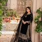 Black Sequence Embroidered Chiffon 3-Piece Garara Suit