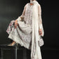 Ethereal Ivory Organza Ready to Wear Sequence Festive Suit