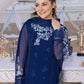 Royal Blue Embroidered Chiffon Suit | Ready to Wear