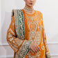 Mustard Embroidered Chiffon and Net Gararah Set | Ready to Wear