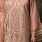 Blush Pink Embroidered Lawn Suit with Khaddi Net Dupatta | Ready to Wear
