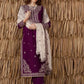 03-Piece Chiffon Suit With Embroidery