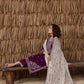 03-Piece Chiffon Suit With Embroidery