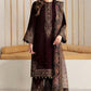 3 Piece Stitched Velvet Suit - Ready To Wear