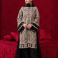 3-Piece Semi Pure Chiffon Embroidered Suit - Ready  to Wear
