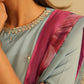 Blue Digital Printed Silk Set | Ready to Wear