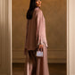 Mauve Pure Raw Silk Embroidered Suit with Adda Work |Ready to Wear