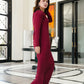 Maroon Silk Suit with Net Dupatta | RTW