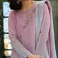 Lilac & Ice Blue Ombre - 3-Piece Chiffon Suit | Ready To Wear