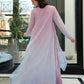 Lilac & Ice Blue Ombre - 3-Piece Chiffon Suit | Ready To Wear