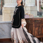 Black Shamooz Silk Sharara Set | Ready to Wear