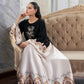 Black Shamooz Silk Sharara Set | Ready to Wear