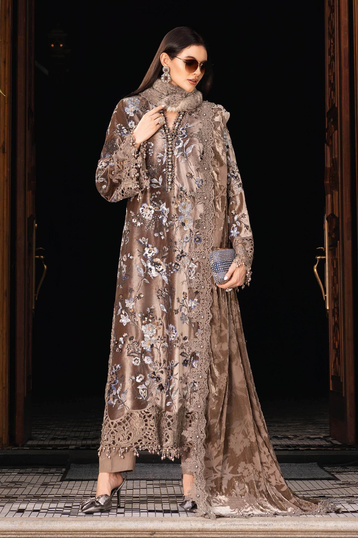 Luxury Velvet 3-Piece Ensemble | Ready to Wear