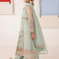 03  Piece Embroidered Chiffon Suit with Embroidered Koti - Ready To Wear