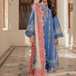 03-Piece Embroidered Lawn Suit With Chiffon Dupatta | Ready To Wear