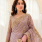 Elegant Embroidered Net Saree with Silk Trouser - Adda & Sequence Work | RTW