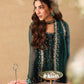 Heavy Embroidered Chiffon Festive Suit with Pearl Work | RTW