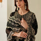 Midnight Black Heavy Embroidered Chiffon 3-Piece Ready-to-Wear