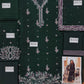 Dark Green Embroidered Chiffon Suit |Ready to Wear