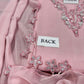 Blushing Rose Hand-Embellished Chiffon Festive Suit | RTW