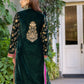 03-PIECE STITCHED VELVET SUIT READY TO WEAR