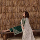 03-Piece Chiffon Suit With Embroidery