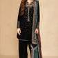 Midnight Velvet Sequenced Winter Festive Suit | RTW
