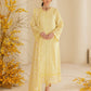 Pastel Yellow Embroidered Egyptian Lawn Suit | Ready to Wear