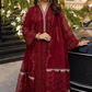 Maroon Noir Chiffon 3-Piece – Ready to Wear