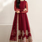 Maroon Semi Pure Chiffon Ready to Wear Sequence Embroidered Lehenga Suit