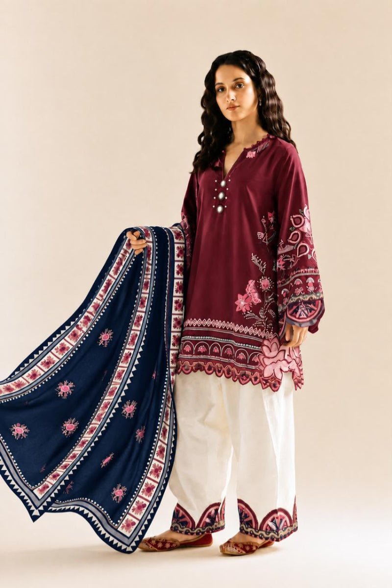 Ethnic Luxury Lawn 3 piece suit  | Ready To Wear