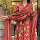 Cotton Anarkali 3Pcs Kurti & Palazzo Set with Dupatta | Ready To Wear