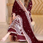 03-Piece Chffon Suit With Embroidery | Ready To Wear