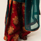 Emerald Green Semi Pure Chiffon Embroidered 3-Piece suit | Ready to Wear