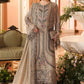 Taupe Beige Chiffon Embroidered 3-Piece Suit | Ready to Wear