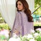 03-Piece Embroidered Lawn Suit With Organza Dupatta | Ready To Wear