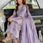03-Piece Embroidered Lawn Suit With Organza Dupatta | Ready To Wear