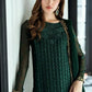 Rich Forest Green: 03-Piece Chiffon Suit
