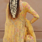 Yellow Shamooz Silk Ready to Wear Addawork Festive Maxi Suit
