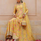 Yellow Shamooz Silk Ready to Wear Addawork Festive Maxi Suit