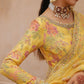 Yellow Shamooz Silk Ready to Wear Addawork Festive Maxi Suit