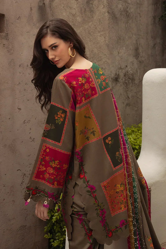 03-Piece Shamoze Silk Suit | Ready To Wear