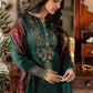 Dark Green Luxury Heavy Embroidered Chiffon 3-Piece Ready-to-Wear