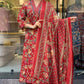 Cotton Anarkali 3Pcs Kurti & Palazzo Set with Dupatta | Ready To Wear